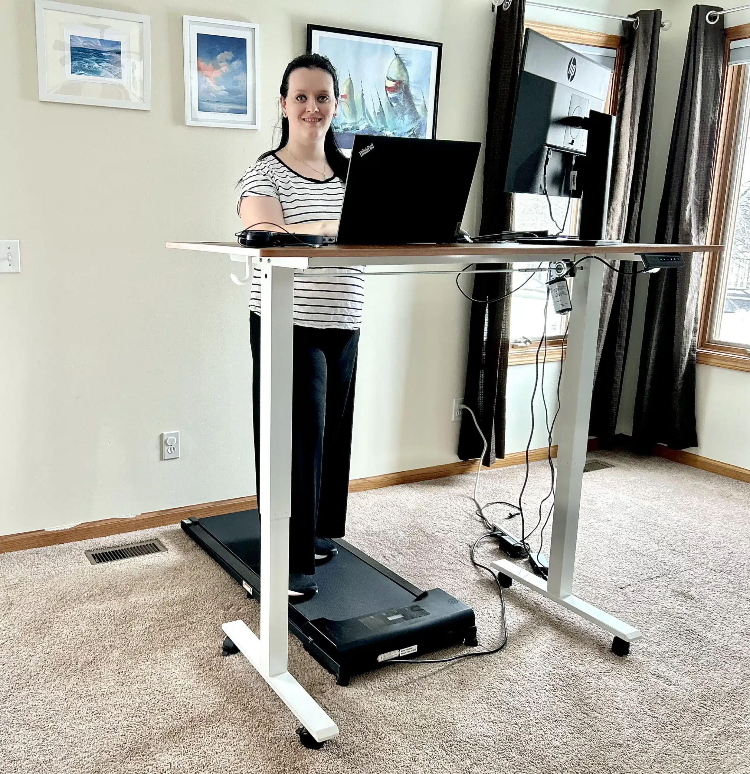Safety By Design Standing Desk and Treadmill